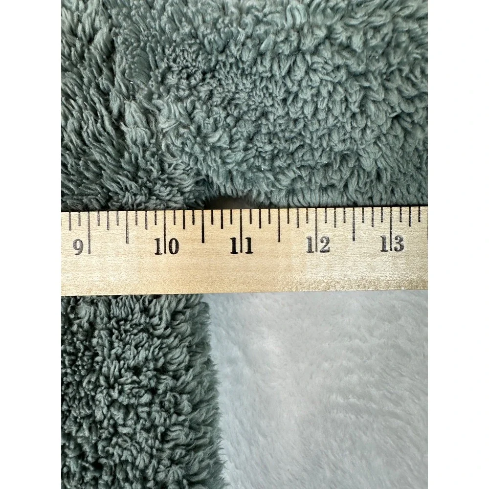 Nike Fleece Bunting Baby 6M Sage Green Hooded Full Zip Sherpa Romper